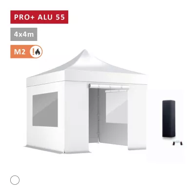 XPTENT - PACK Barnum pliant PRO+ Alu 55mm 4x4m ● Très Solide, Haute Qualité