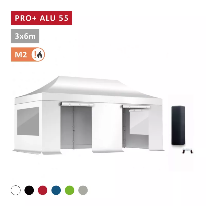 PACK Fenêtres Rideaux Barnum Alu 55mm 3X6m - haute qualité