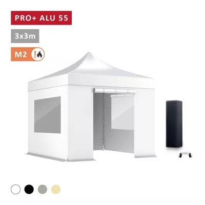 XPTENT - Barnum pliant PRO+ Alu 55mm 3x3m ● Très Solide, Haute Qualité