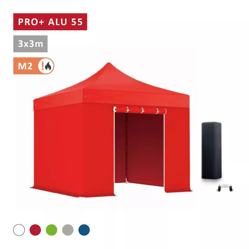 XPTENT - PACK Barnum pliant PRO+ Alu 55mm 3x3m ● Solide, Haute Qualité