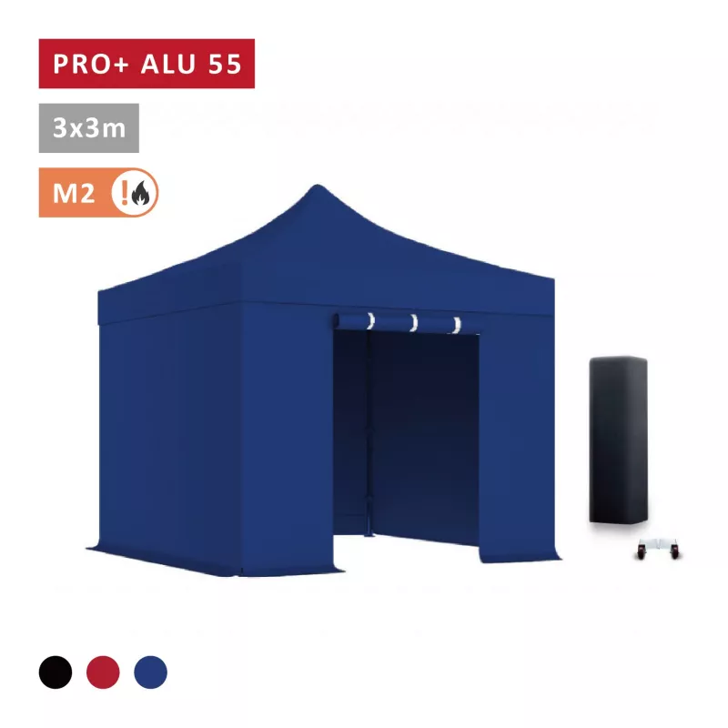 XPTENT - PACK Barnum pliant PRO+ Alu 55mm 3x3m ● Solide, Haute Qualité