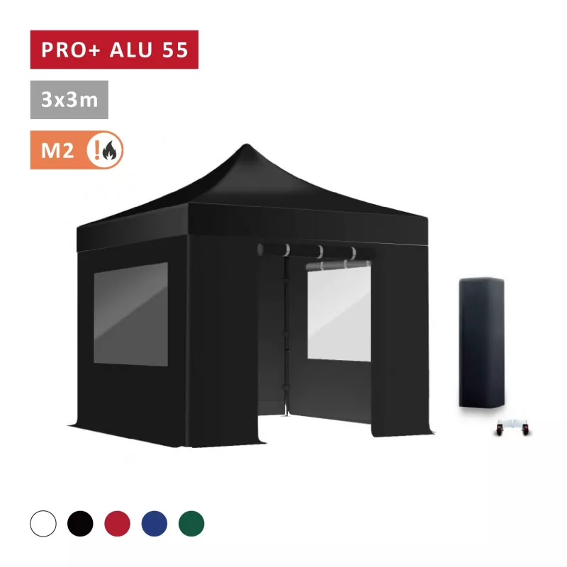 XPTENT - Barnum pliant PRO+ Alu 55mm 3x3m ● Très Solide, Haute Qualité