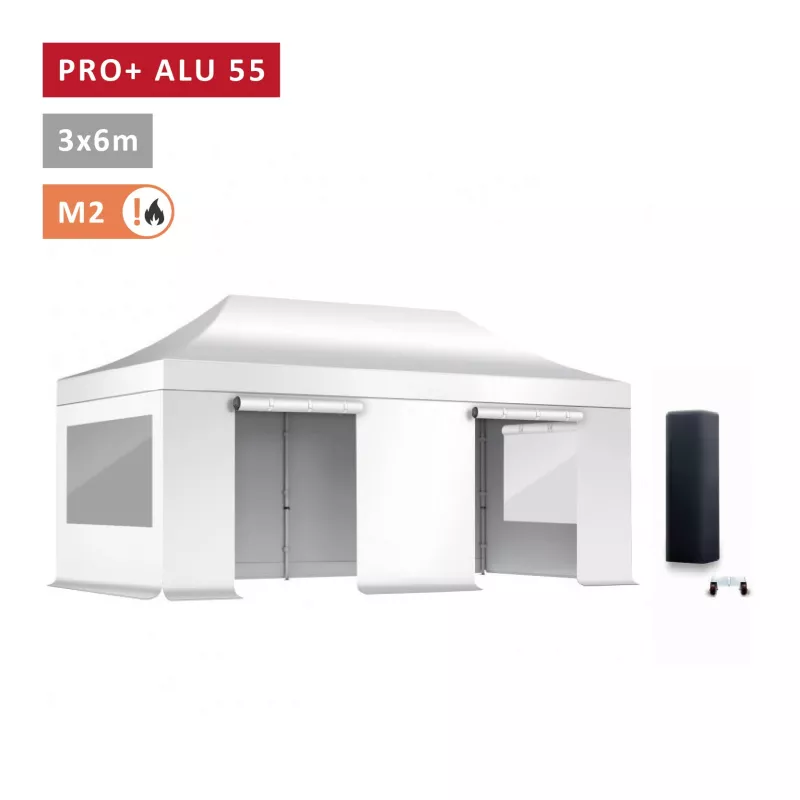 PACK Fenêtres Rideaux Barnum Alu 55mm 3X6m - haute qualité