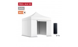 XPTENT - PACK Barnum pliant PRO+ Alu 55mm 3x3m ● Solide, Haute Qualité