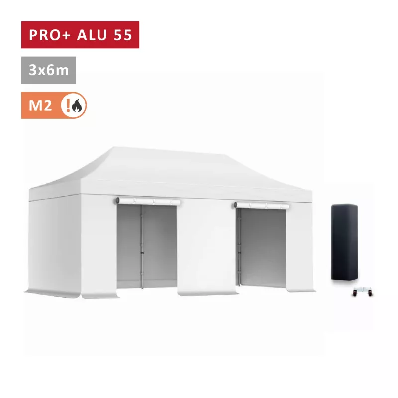 XPTENT - PACK Barnum pliant PRO+ Alu 55mm 3x6m ● Solide, Haute Qualité