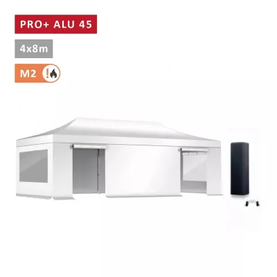 PACK Fenêtres Rideaux Barnum ALU 45mm 4X8m - solide - toit 450 g/m2