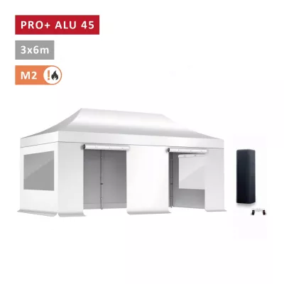 PACK Fenêtres Rideaux Barnum ALU 45mm 3X6m - solide - bâche 450g/m2