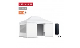 Pack fenêtres rideaux Barnum Pro Alu 45mm 3X4,5m - solide - toit 450g/m2