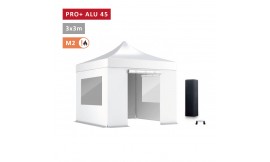 Pack fenêtres rideaux Barnum Pro Alu 45mm 3X3m - solide - bâche solide 450 g/m2