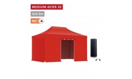 Pack Barnum pliant Acier premium 32mm 3X4,5m  - XPTENT - toit polyester pvc 450 g/m2