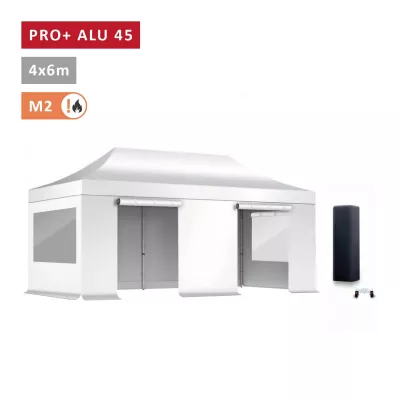 PACK Fenêtres Rideaux Barnum ALU 45mm 4X6 - solide - bâche toit 450 g/m2