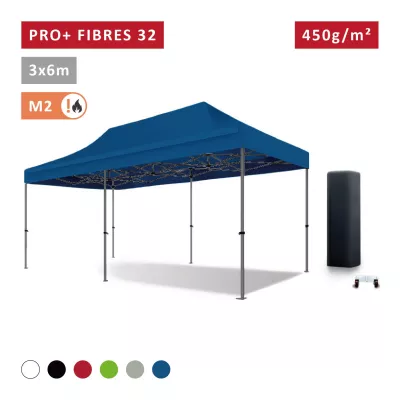 XPTENT - Tonnelle pliante PRO - Alu 45mm 3x3m ● Bâche 450g/m² Étanche