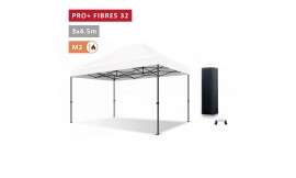 XPTENT - Tonnelle pliante PRO - Alu 45mm 3x3m ● Bâche 450g/m² Étanche