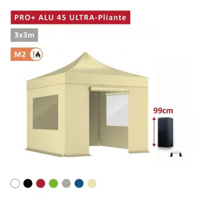 Faltzelt Pro - PACK Alu 40mm ULTRA-faltbar 3x3 ● Faltpavillon - XPTENT