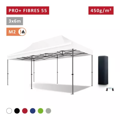 Barnum pliant pro 3x6m Fibres de Verre 55mm - ultra léger et flexible - technologie XPTENT