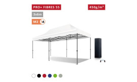 Barnum pliant pro 3x6m Fibres de Verre 55mm - ultra léger et flexible - technologie XPTENT