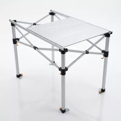 Table Pliante en Aluminium - 2,85m x 58cm - Hauteur réglable