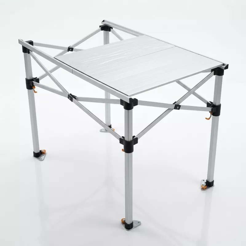 Table Pliante en Aluminium - 2,85m x 58cm - Hauteur réglable