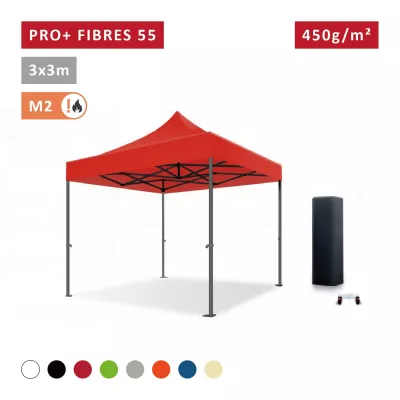 Barnum pro 3x3m Fibres de Verre 55mm - léger - XPTENT -  toit polyester pvc