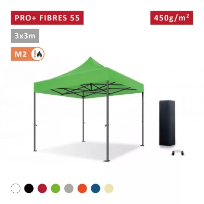Barnum pro 3x3m Fibres de Verre 55mm - léger - XPTENT -  toit polyester pvc