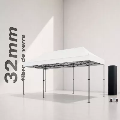 XPTENT - Tonnelle pliante PRO - Alu 45mm 3x3m ● Bâche 450g/m² Étanche