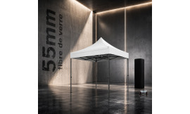 Barnum pro 3x3m Fibres de Verre 55mm - léger - XPTENT -  toit polyester pvc