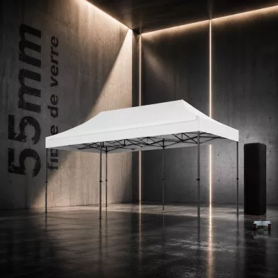 Barnum pliant pro 3x6m Fibres de Verre 55mm - ultra léger et flexible - technologie XPTENT