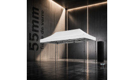 Barnum pliant pro 3x6m Fibres de Verre 55mm - ultra léger et flexible - technologie XPTENT