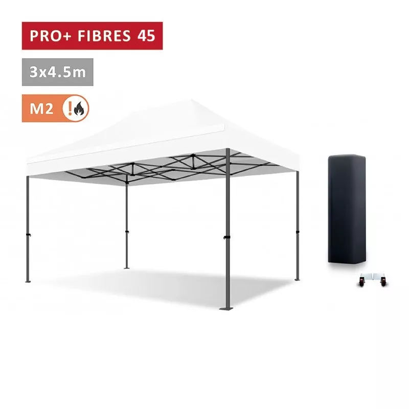 Barnum pro 3x4,5m Fibres de Verre 45mm - léger - XPTENT -  toit polyester pvc