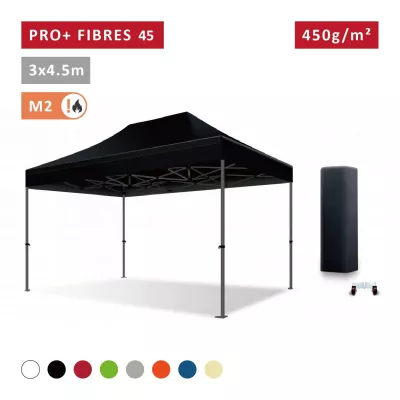 Barnum pro 3x4,5m Fibres de Verre 45mm - léger - XPTENT -  toit polyester pvc