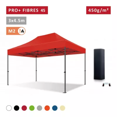 Barnum pro 3x4,5m Fibres de Verre 45mm - léger - XPTENT -  toit polyester pvc