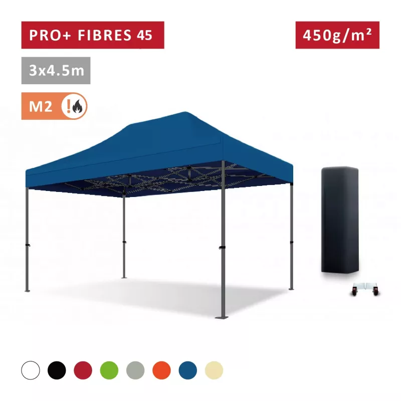 Barnum pro 3x4,5m Fibres de Verre 45mm - léger - XPTENT -  toit polyester pvc
