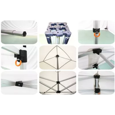 XPTENT - PACK Tonnelle pliante PRO - Alu 40mm 2x2m ● Bâche 300g/m²