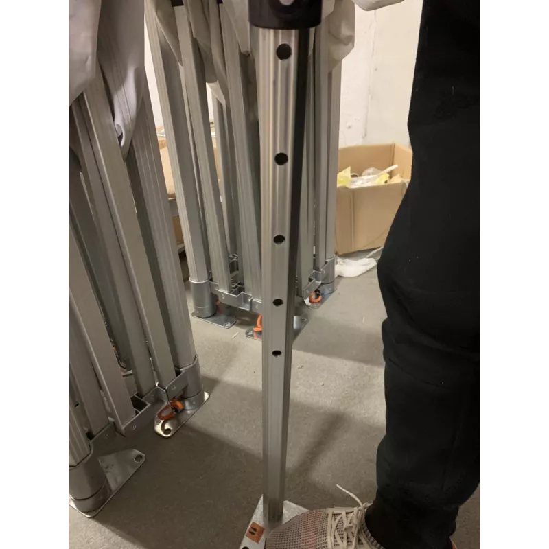 Barnum Alu 45mm ULTRA-pliante - 3x3 - Pro - Tonnelle - Barnum, Étanche, M2 - toit polyester pvc 450g/m2