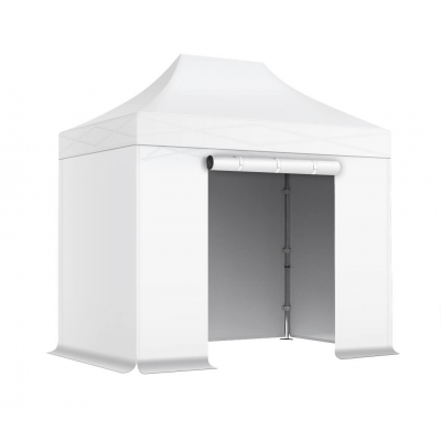 PACK Acier 30mm - 2x3 - Medium - Tente Pliante, Gazebo - Blanc