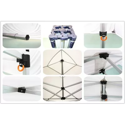 Barnum pliant pro 2X2m Alu 45mm - ultra léger et flexible - technologie XPTENT - toit polyester pvc 380 g/m2